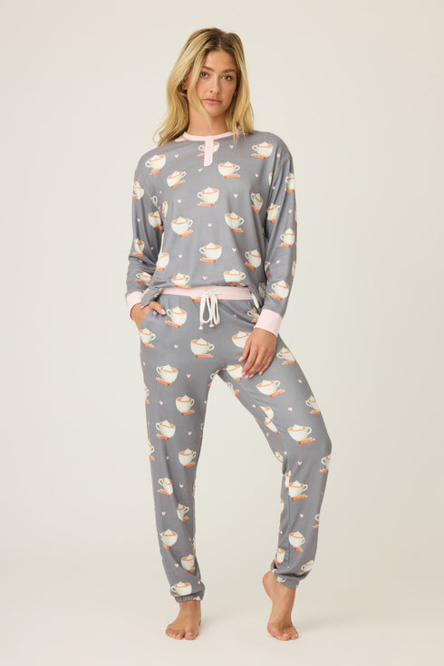 Pj Salvage Love You A Latte Banded Pant